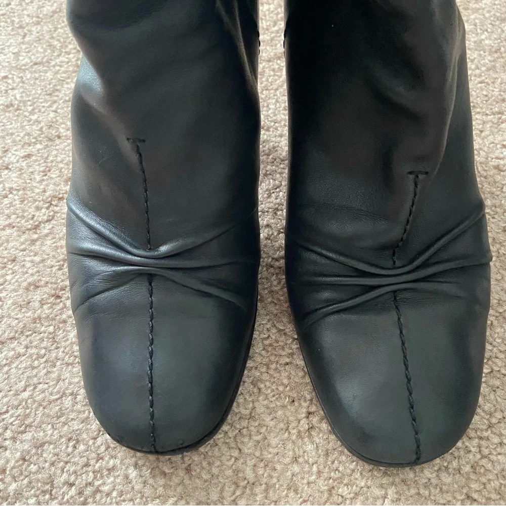 Louis Vuitton Leather Tall Stiletto Boots